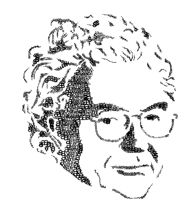 Adrian Frutiger portrait illustration